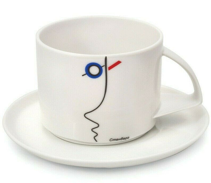 Stenberg Brothers Teacup & Saucer by Imperial Porcelain Factory,Lomono