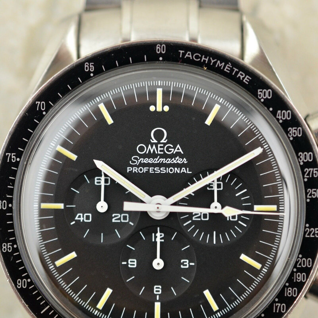 Vintage C.1996 Omega Speedmaster Professional 3570.50 Tritium steel watch w/box