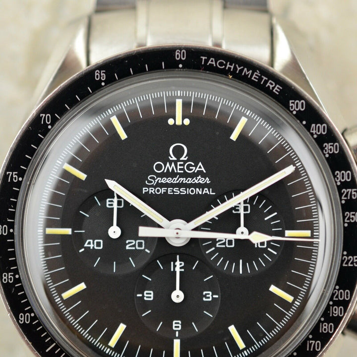 Vintage C.1996 Omega Speedmaster Professional 3570.50 Tritium steel watch w/box