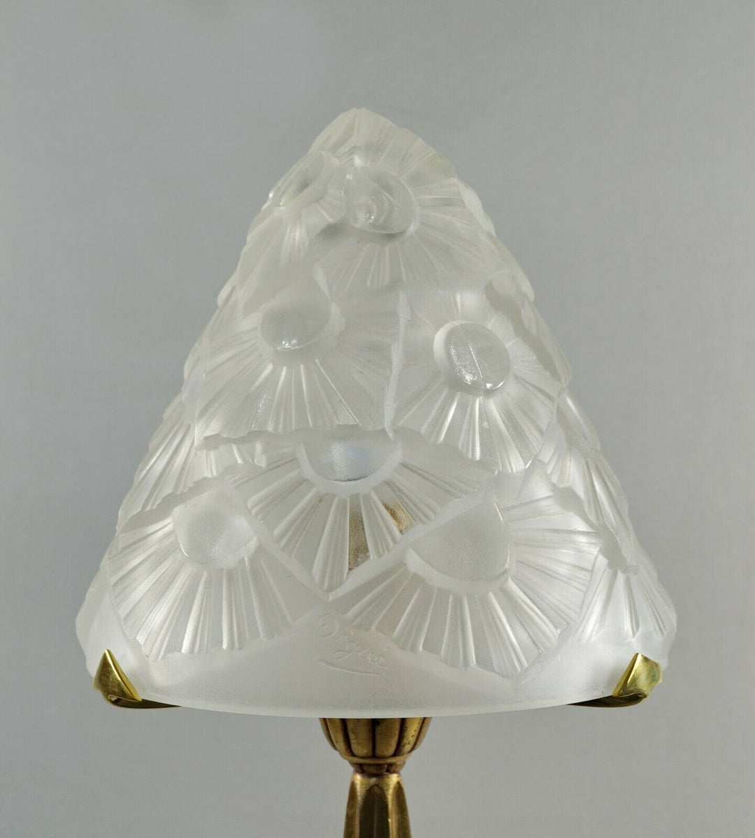 フランシス・ウーベン＆デュゲ(F.HUBENS & DEGUÉ) 1930年頃 アール・デコ調ランプ 大型