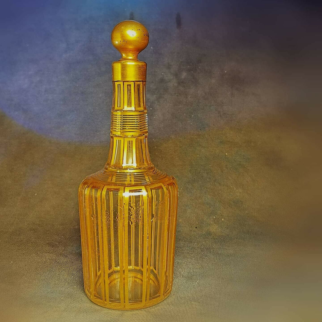 Baccarat French DECANTER CARAFE gold ligueur art de la table