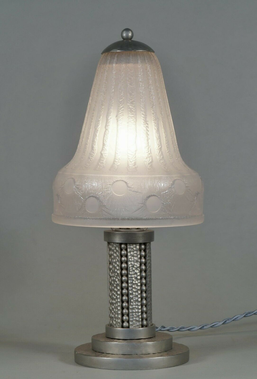 H.FOURNET & DAUM : French 1930 art deco lamp ............................ France