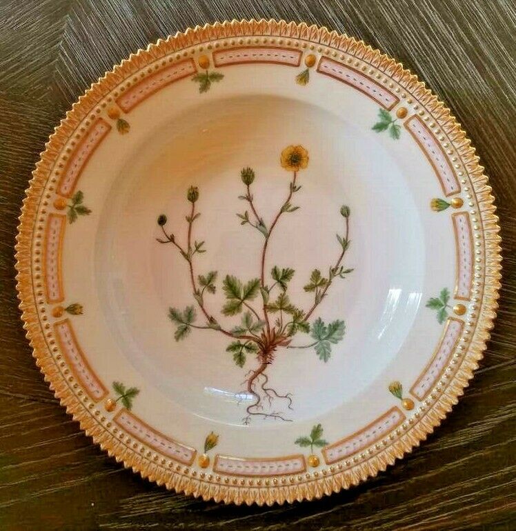 Royal Copenhagen Flora Danica Rim Soup Plate- 8.75" #3546