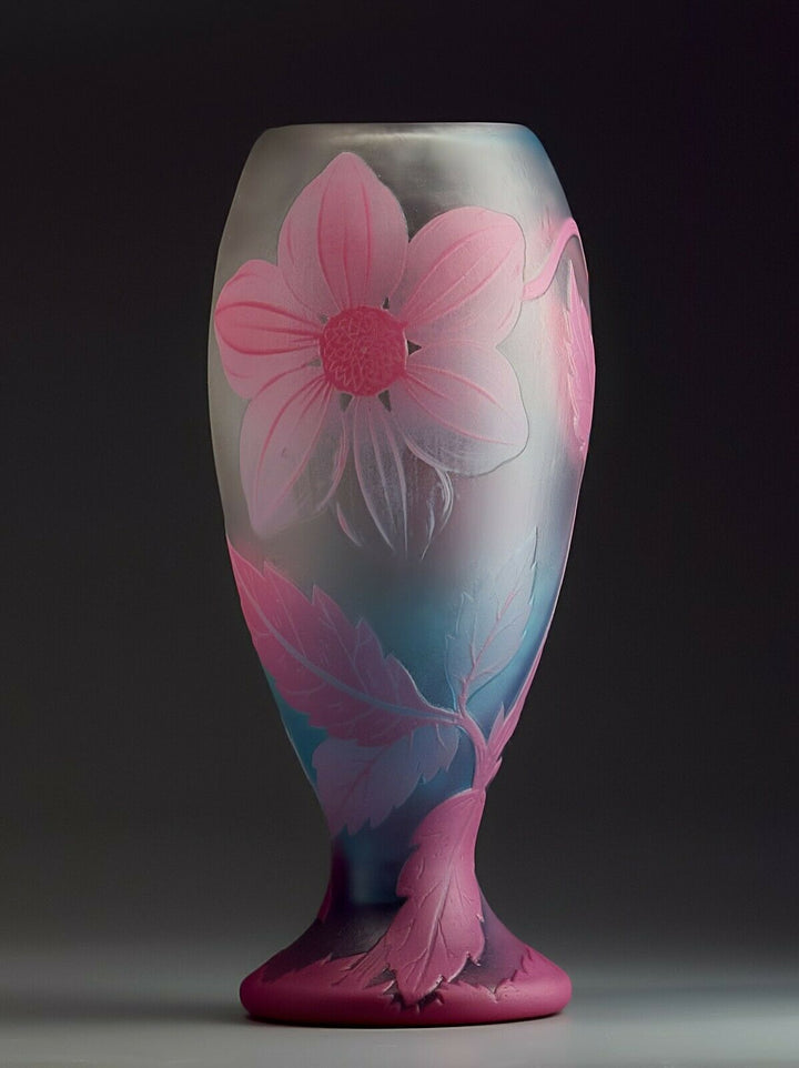 ミューラー兄弟　ピンクとブルーの幻想的な花瓶