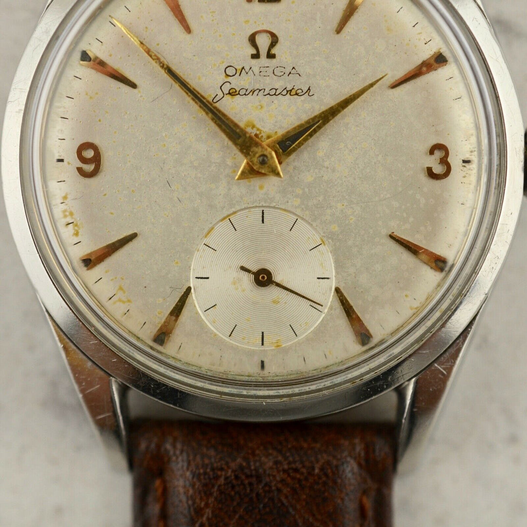 C.1958 ヴィンテージ オメガ シーマスター ジャンボ 「ランチェロ」腕時計 Ω267 型番CK 2937-5 スチール製