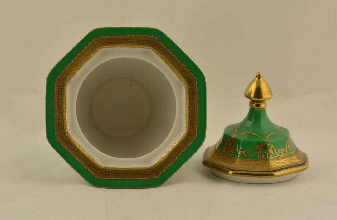 Japan, antique gilt porcelain tea caddy by Noritake