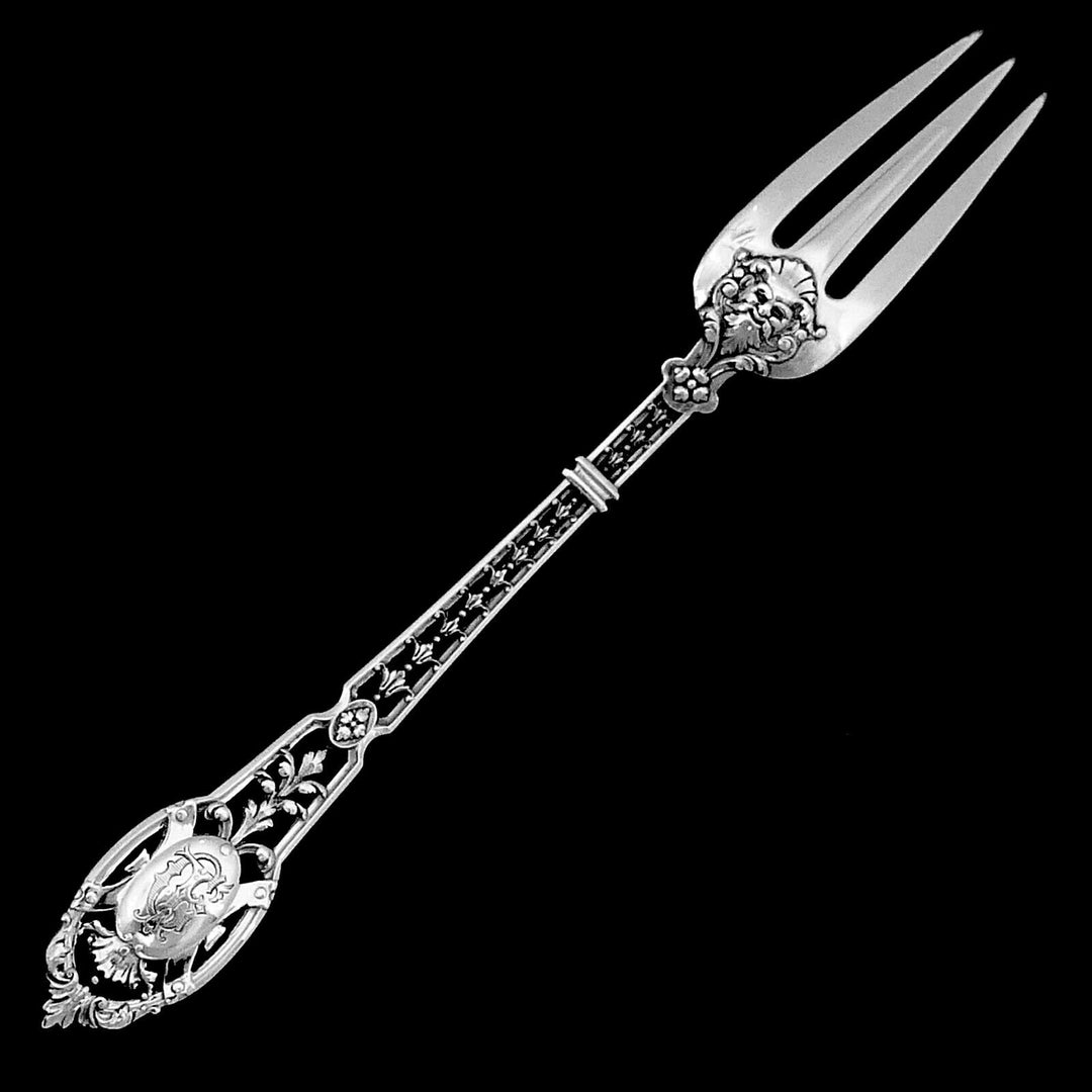 Puiforcat Masterpiece French Sterling Silver Flatwatre Set, Mascaron