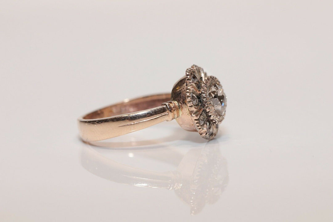 アンティーク オリジナル オスマン 8K ナチュラルローズカットダイヤモンドのリング