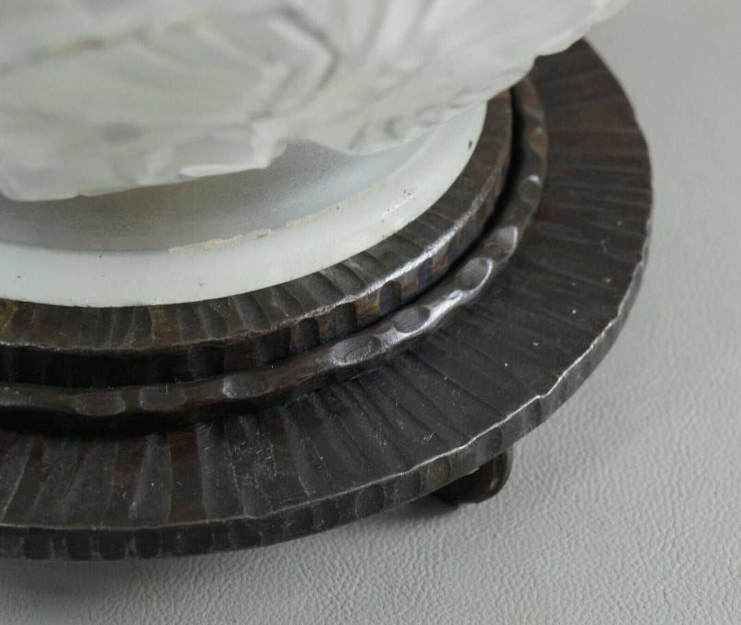 HANOTS : French 1930 art deco lamp ................ daum muller degué era France