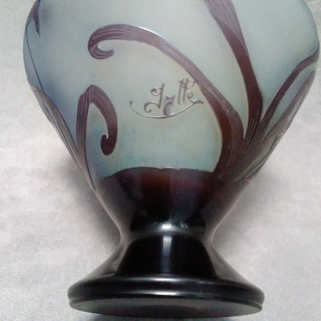 Gallé vase ancien french cameo glass