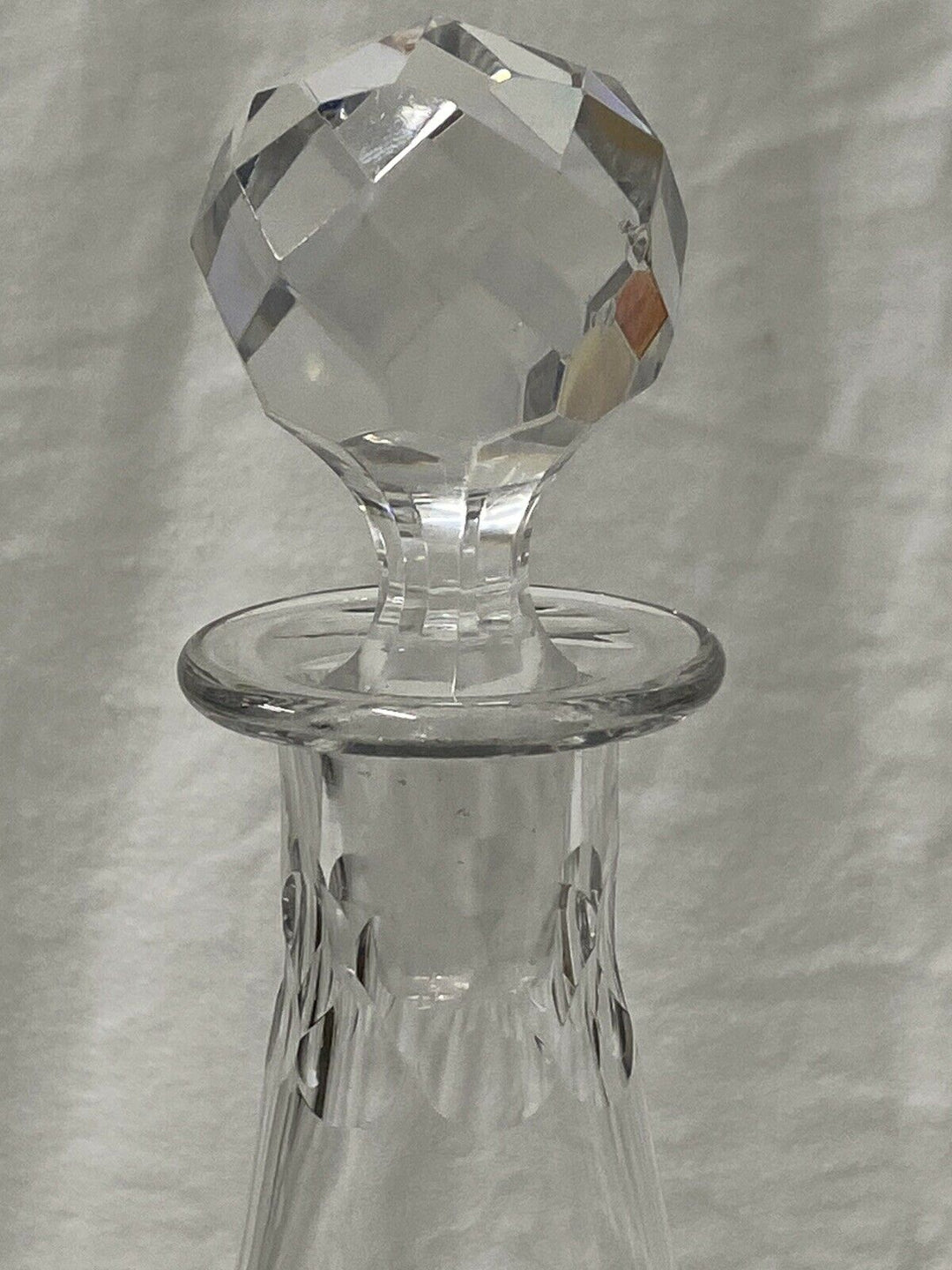 BACCARAT ANCIENNE CARAFE À VIN DÉCOR ÉCAILLÉ MODÈLE CHAUNY ART DÉCO ANNÉE 1930