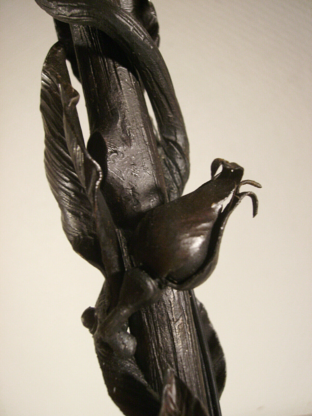 Daum nancy ☨ – art deco lamp in wrought iron and tulip 1925/1930