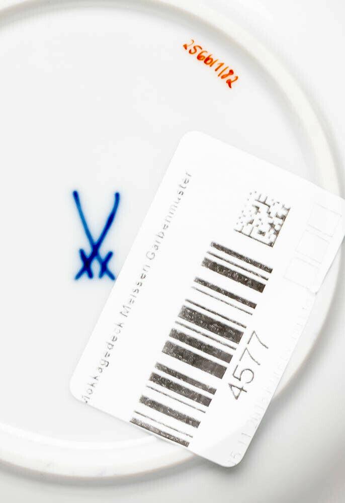 Mokkagedeck Garbemuster Meissen Neuer Ausschnitt Modell 00580 1. Wahl nach 1940