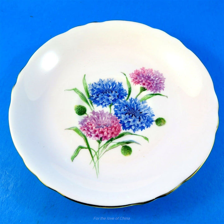 パラゴン　ライトピンクに輝くコーンフラワー　カップ&ソーサー