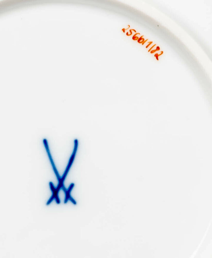 Mokkagedeck Garbemuster Meissen Neuer Ausschnitt Modell 00580 1. Wahl nach 1940