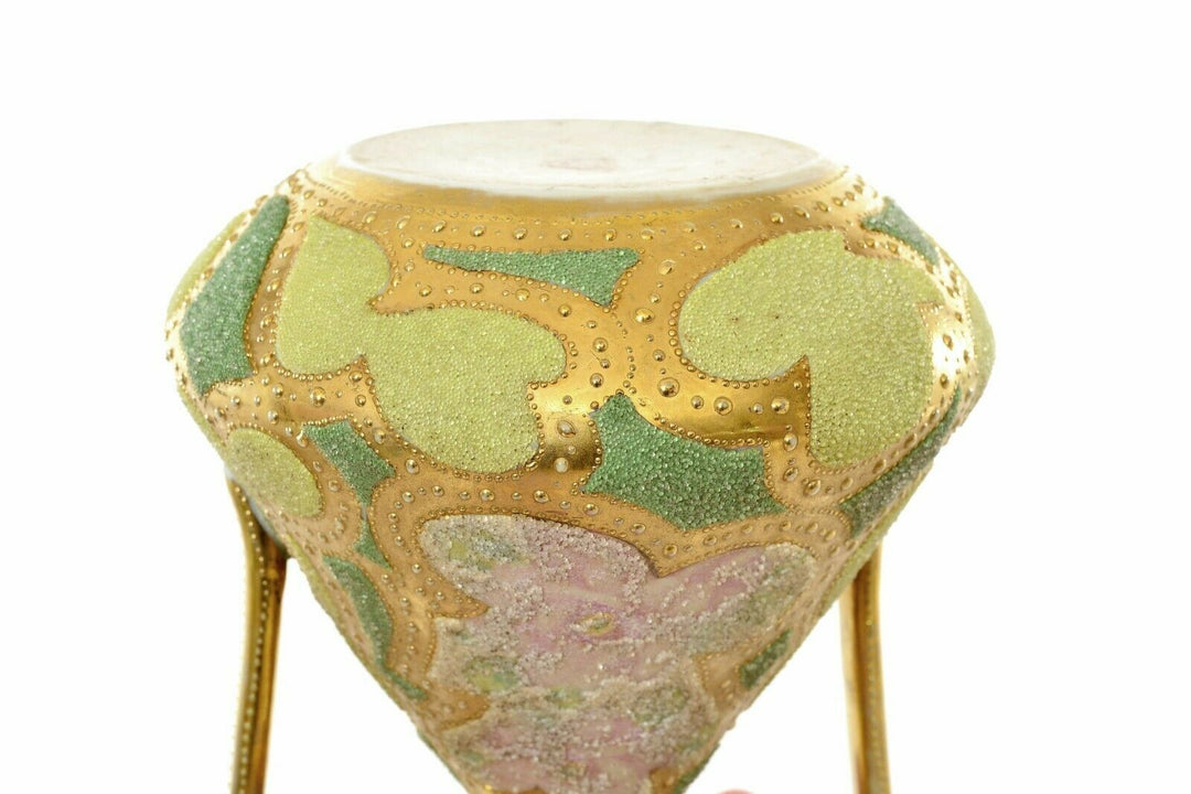 オールドノリタケ　コラレン　フラワーモチーフの花瓶