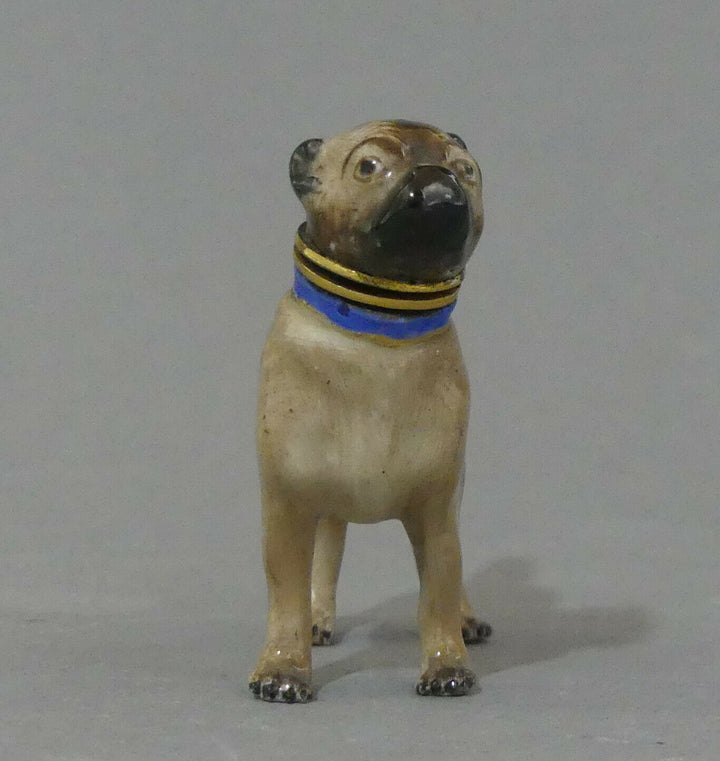⚔ Meissen Figur Parfümflakon Mops als Flakon seltenes Sammlerobjekt