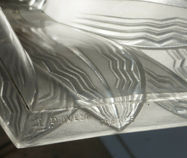 Pierre d'Avesn LORRAIN DAUM : a pair of French 1930 ART DECO lamps ........ lamp