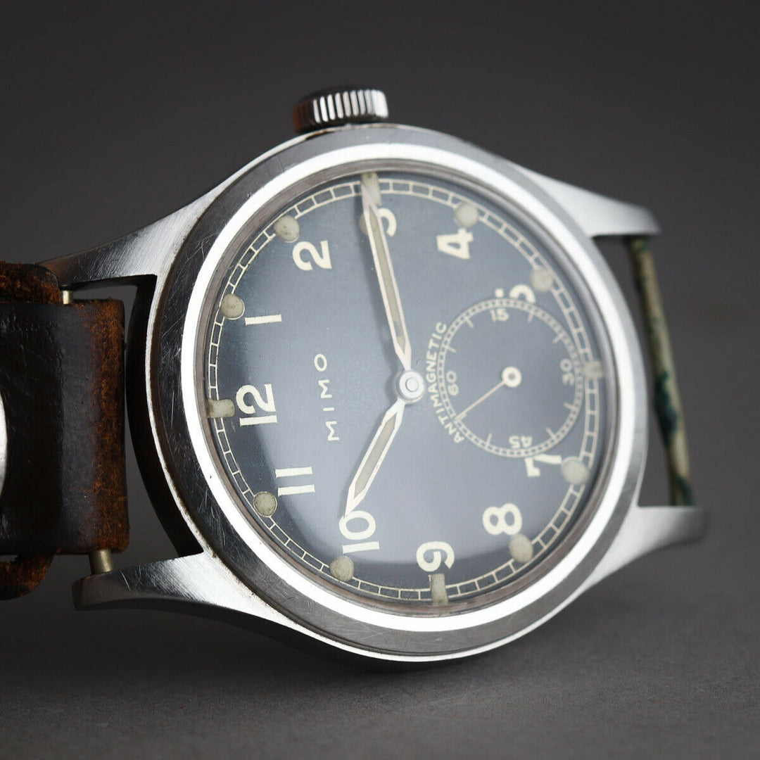 🎖️1942 MIMO GIRARD PERREGAUX WWII DH GERMAN LUFTWAFFE OFFICER MILITARY WATCH