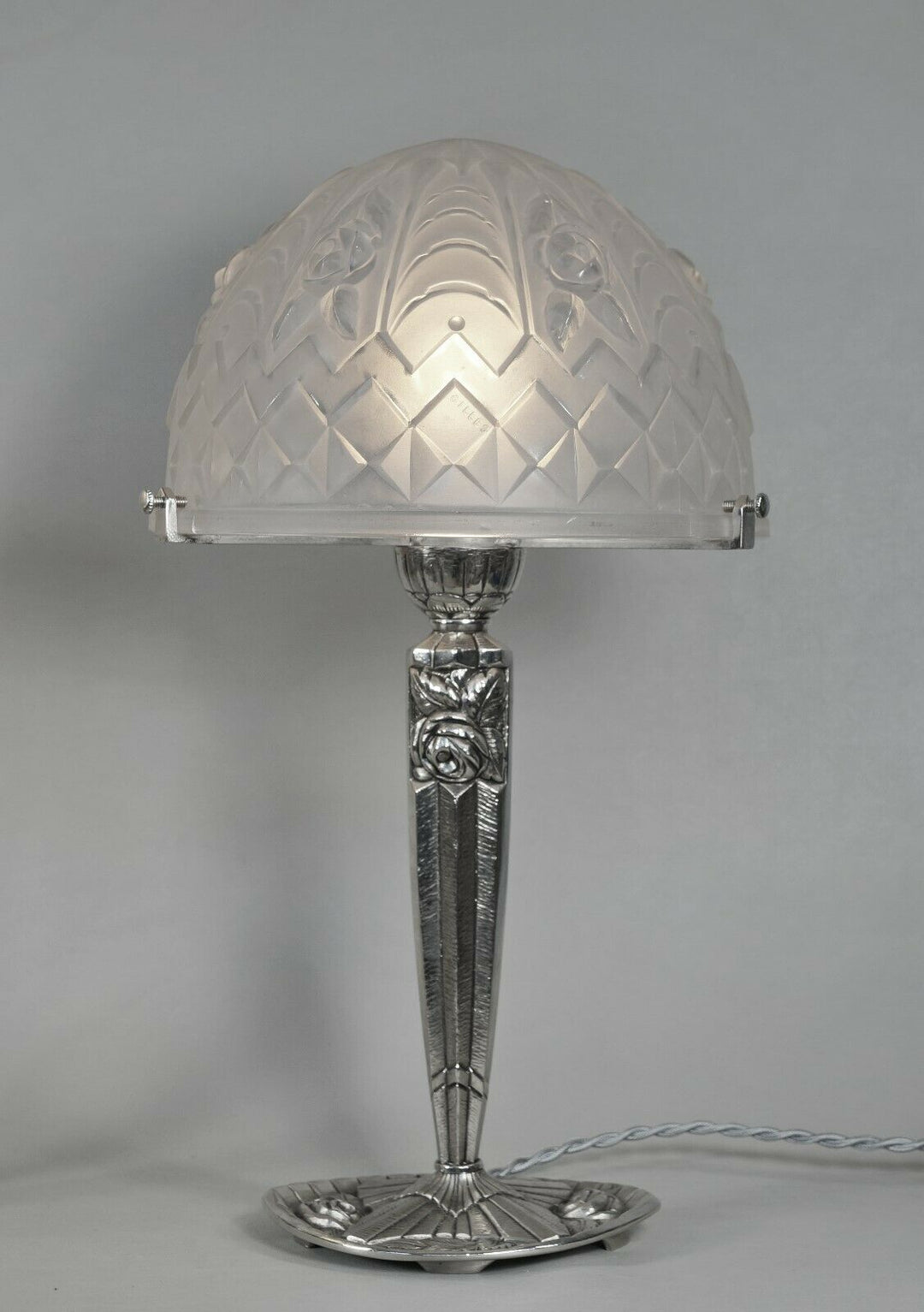 PIERRE GILLES : pair of FRENCH 1930 ART DECO LAMPS ....... lamp degué era france