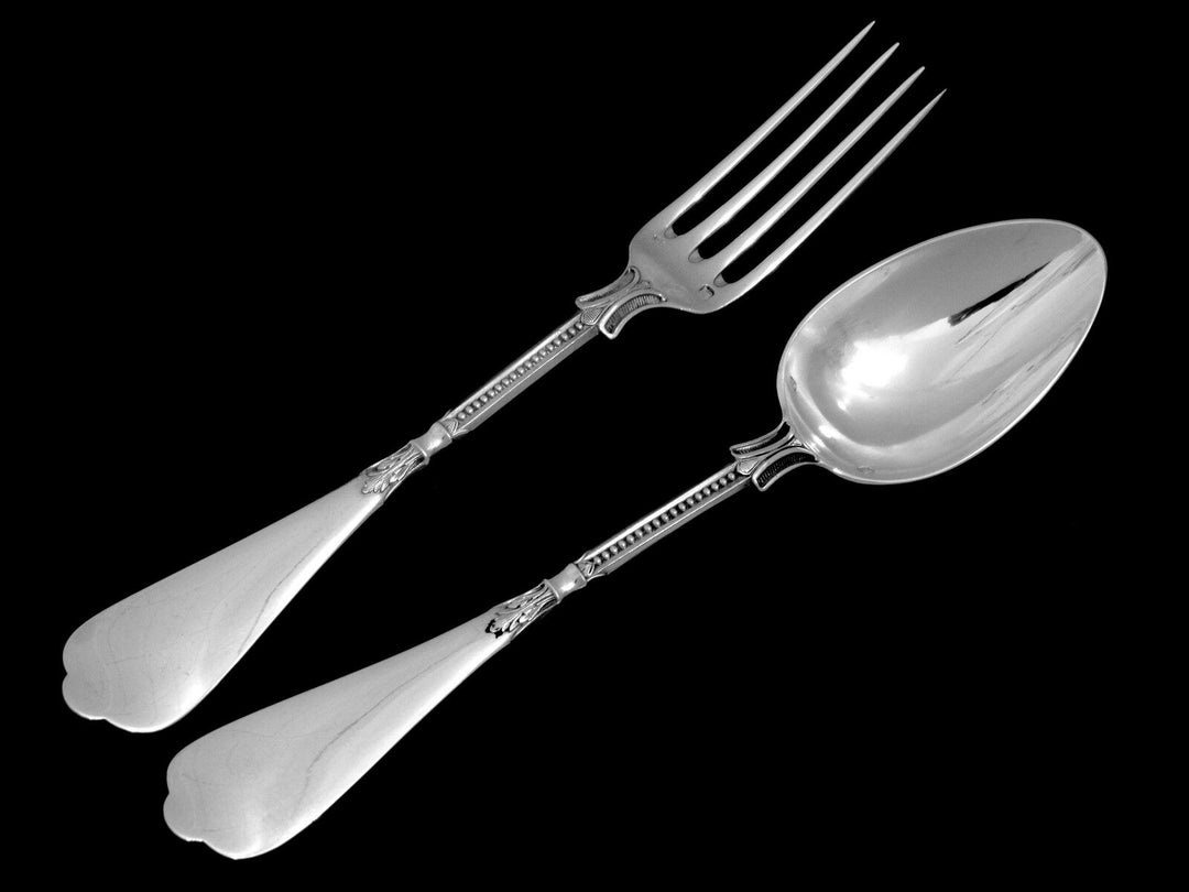 Linzeler French Sterling Silver Flatware Set 48 pc w/chests Neo Classical