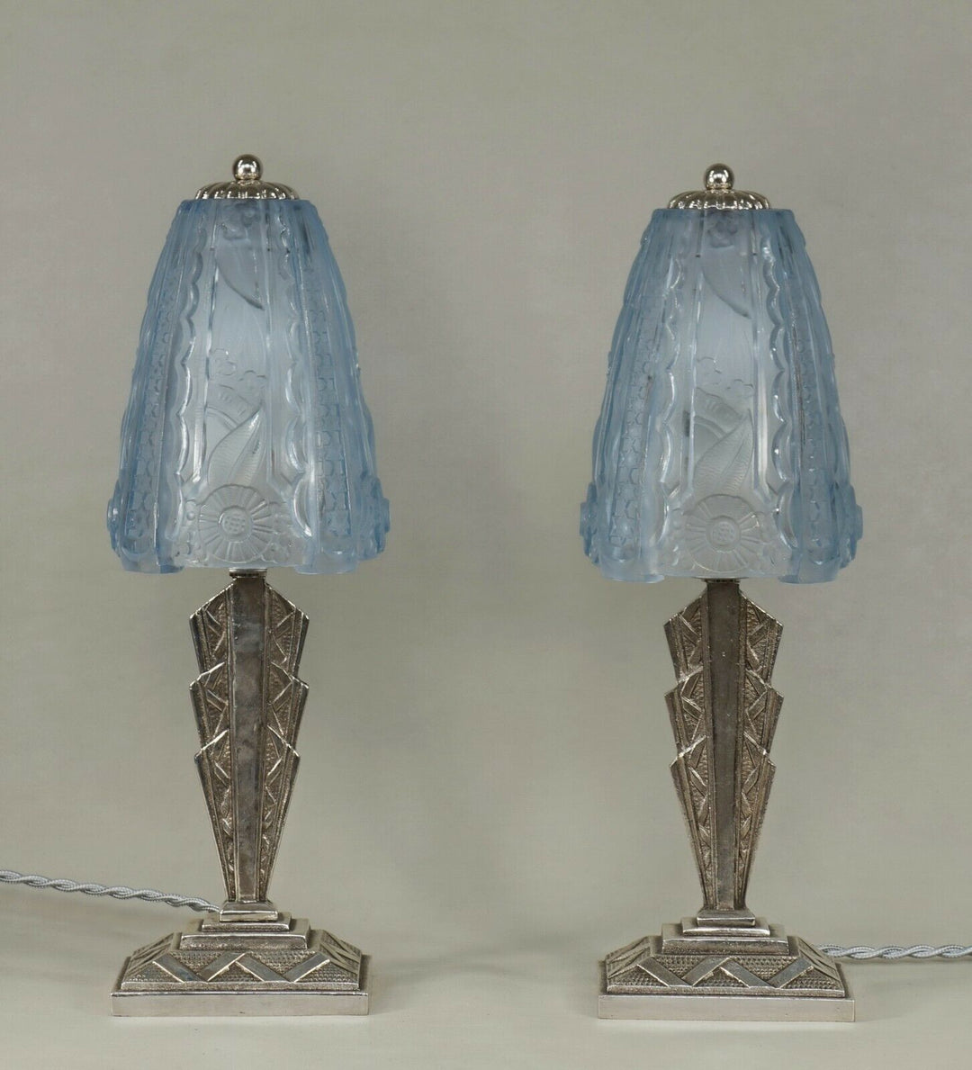 DONNA PARIS : a pair of 1930 FRENCH ART DECO LAMPS ...... lamp degué muller era