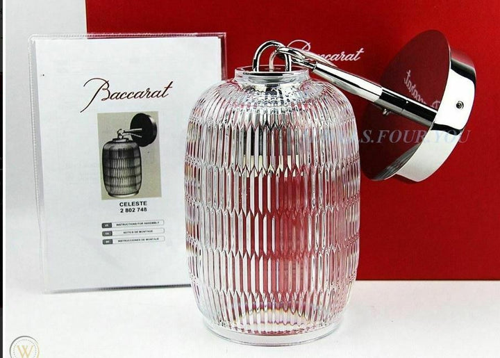 BACCARAT CELESTE WALL UNIT UL LAMP SCONCE BRAND NEW IN ORIGINAL BOX FRANCE
