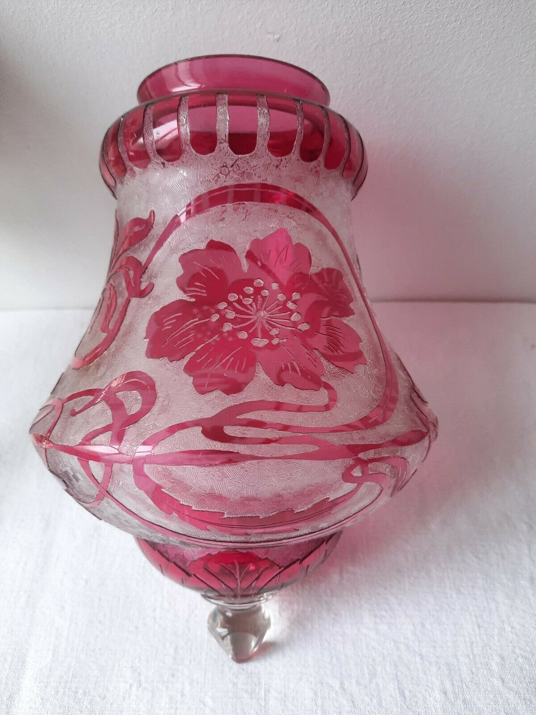 オールドバカラ　ランタン（ペンダントライト）　エグランチエ犬薔薇　希少品