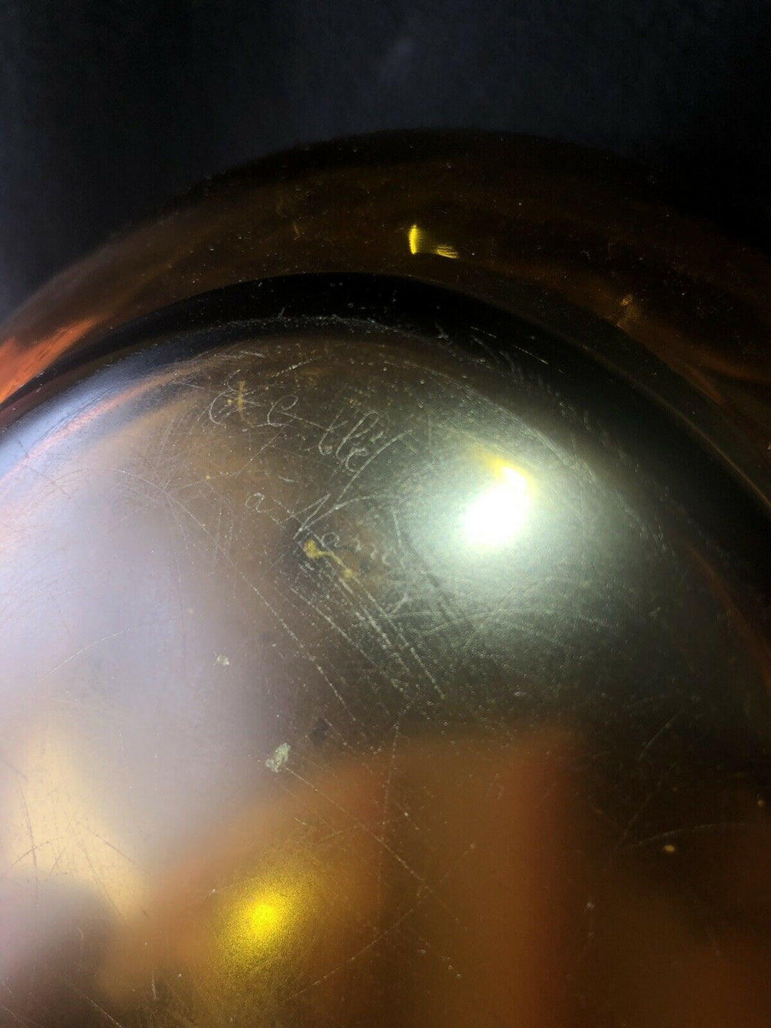 エミールガレ(GALLE)　金色　フラワーデコの器