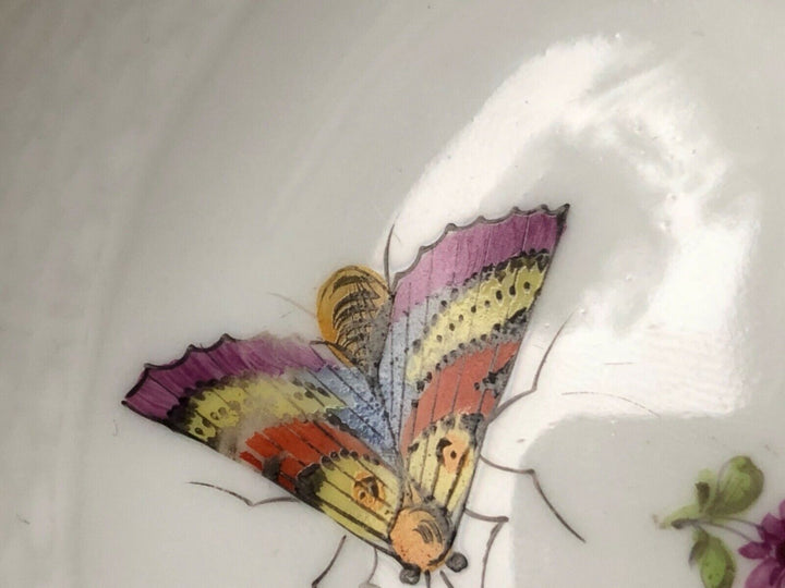 Meissen antique porcelain tea cup&saucer hand painted 1850-1870yy