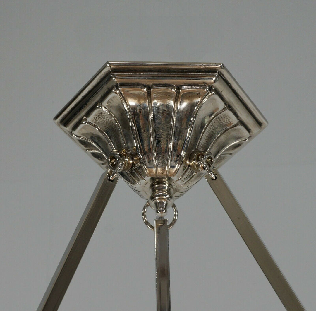 HETTIER VINCENT & MULLER : French art deco pendant ..... 1930 chandelier France