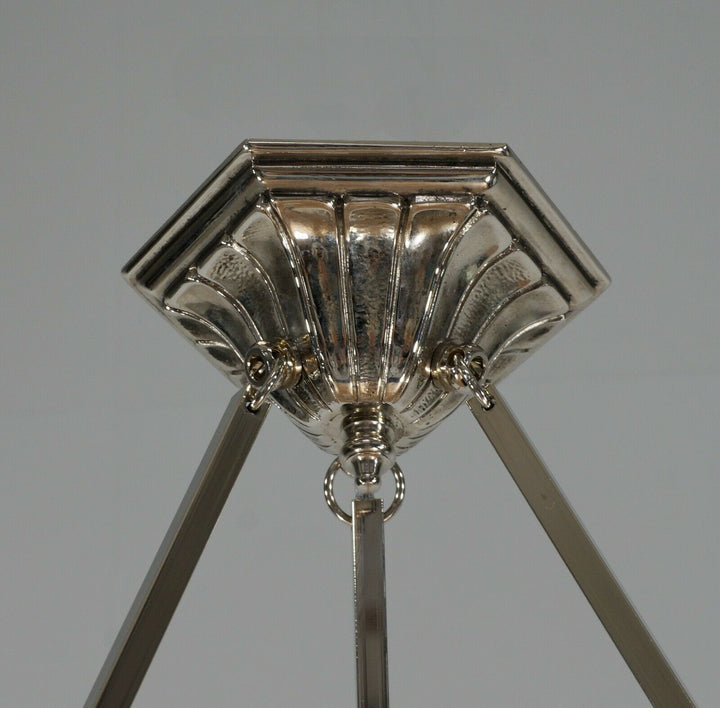 HETTIER VINCENT & MULLER : French art deco pendant ..... 1930 chandelier France