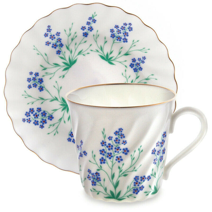 By the Brook Bone China Coffee Cup & Saucer by Lomonosov Imperial Porcelain LFZ