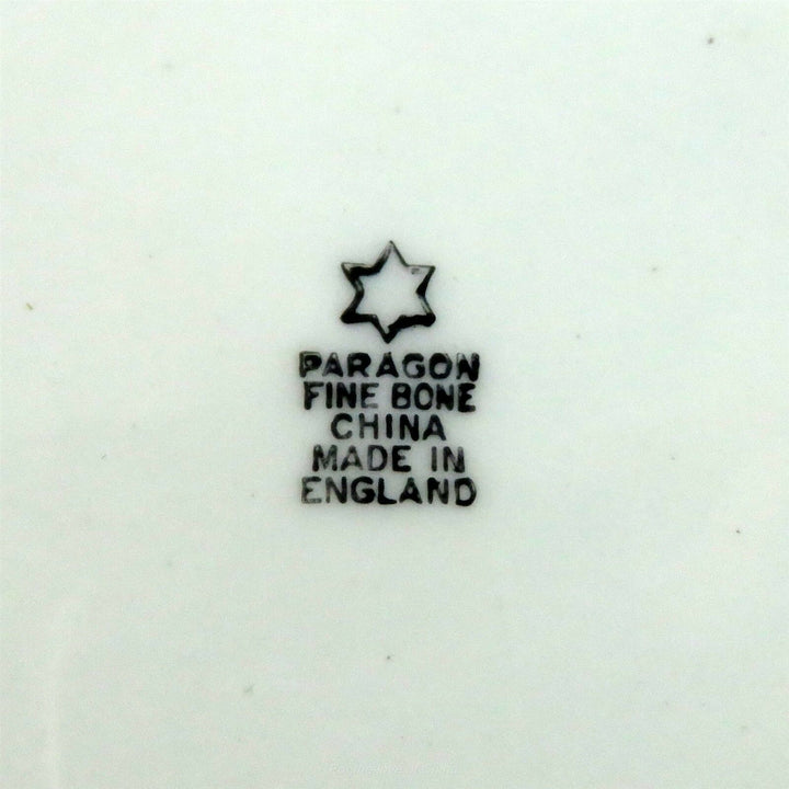 パラゴン　希少なスターマークとガーランド模様のイエローのカップ&ソーサー