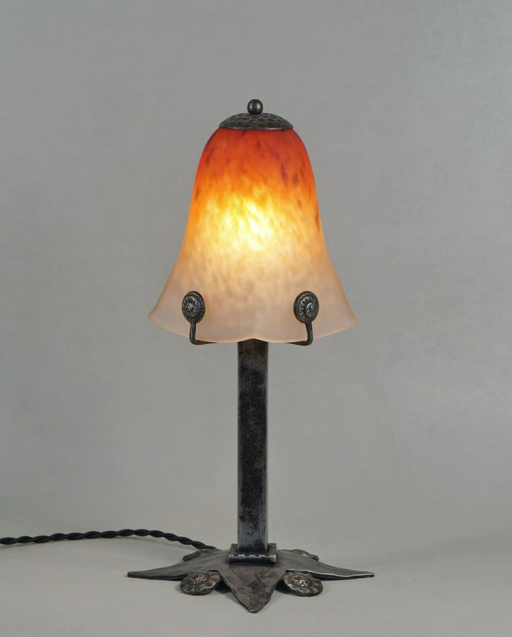ヴァスール＆シュナイダー兄弟　フランス製アールデコランプ　錬鉄製　1925年　1930年