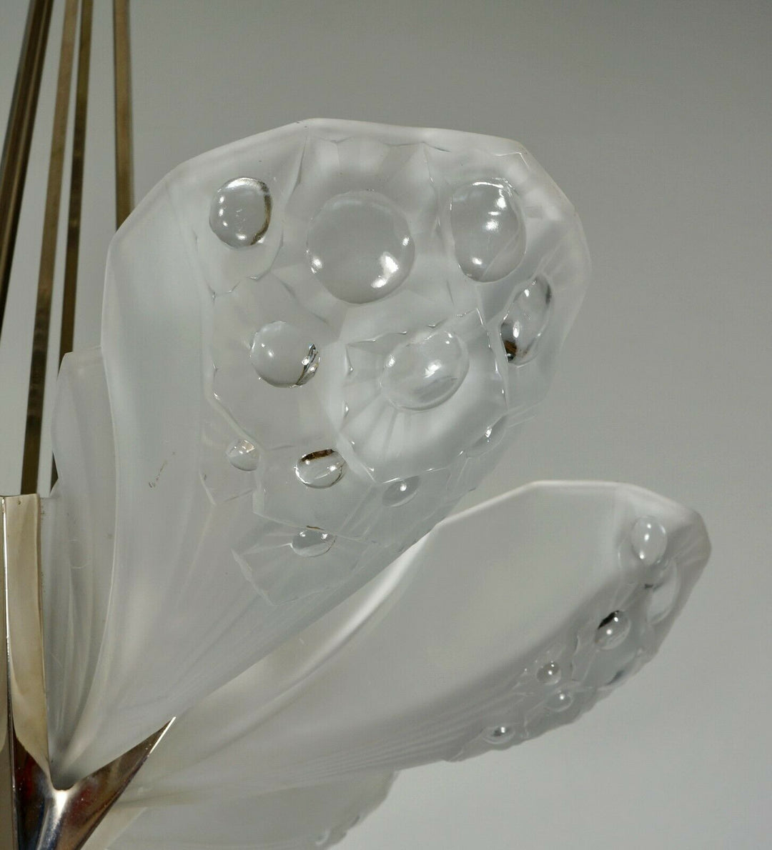 Muller freres : ART DECO STARBURST CHANDELIER 1930 France ....... degué daum era
