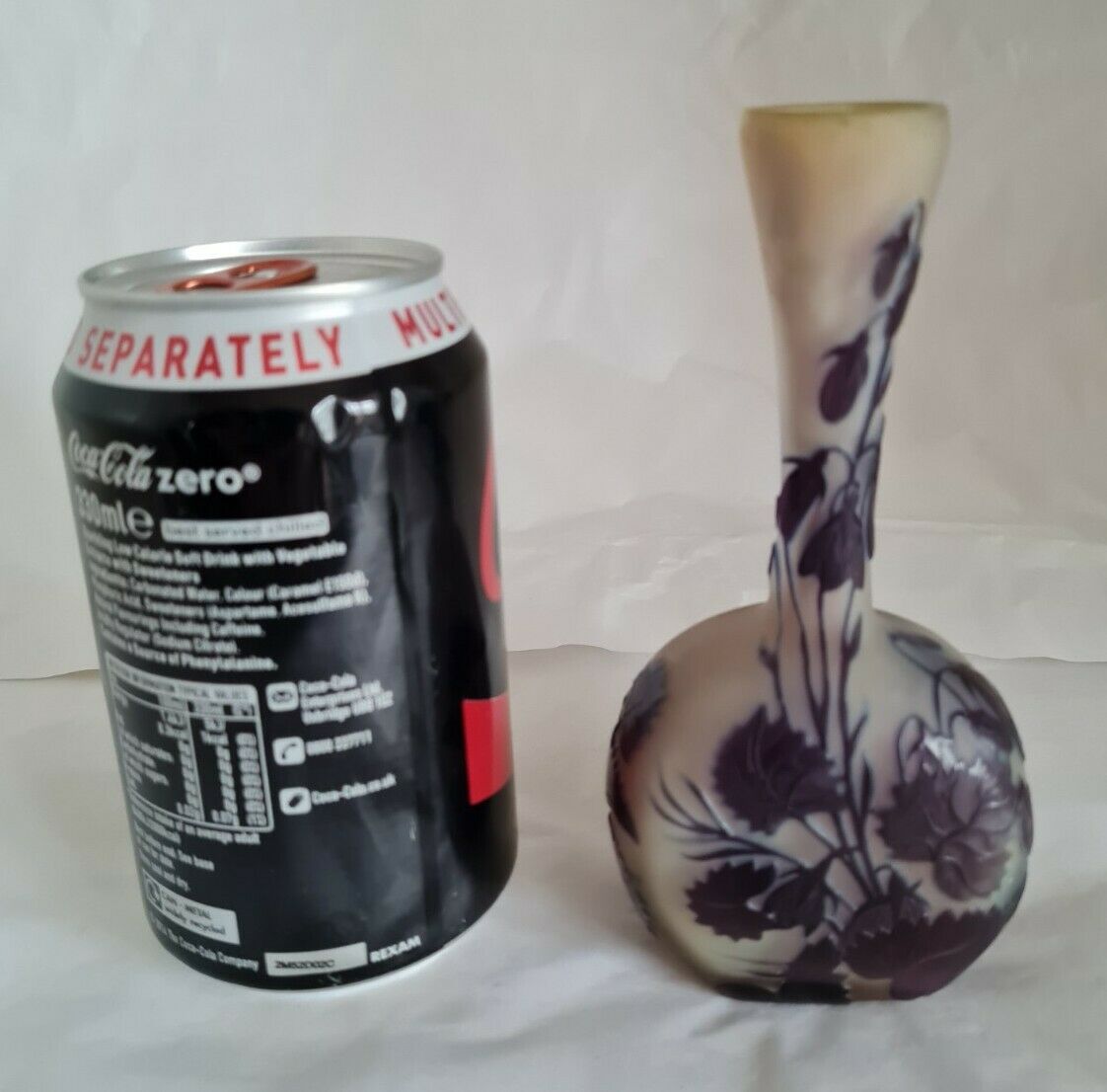 エミールガレ カメオガラス花瓶 1918年～1924年作 アール・ヌーヴォー