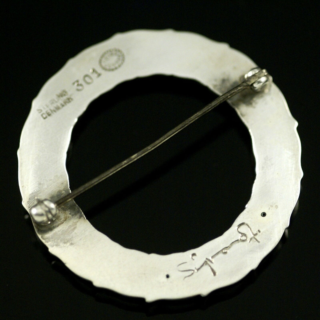 Georg Jensen. Sterling Silver Brooch #301 - Sigvard Bernadotte.