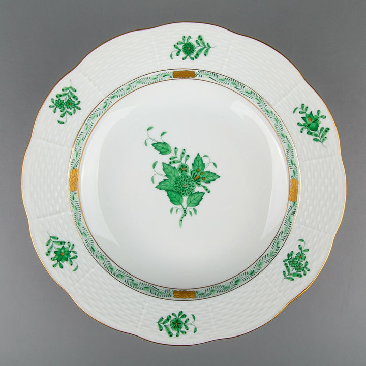 ヘレンド アポニーグリーン プレート3種 6客18枚セット – アンティーク