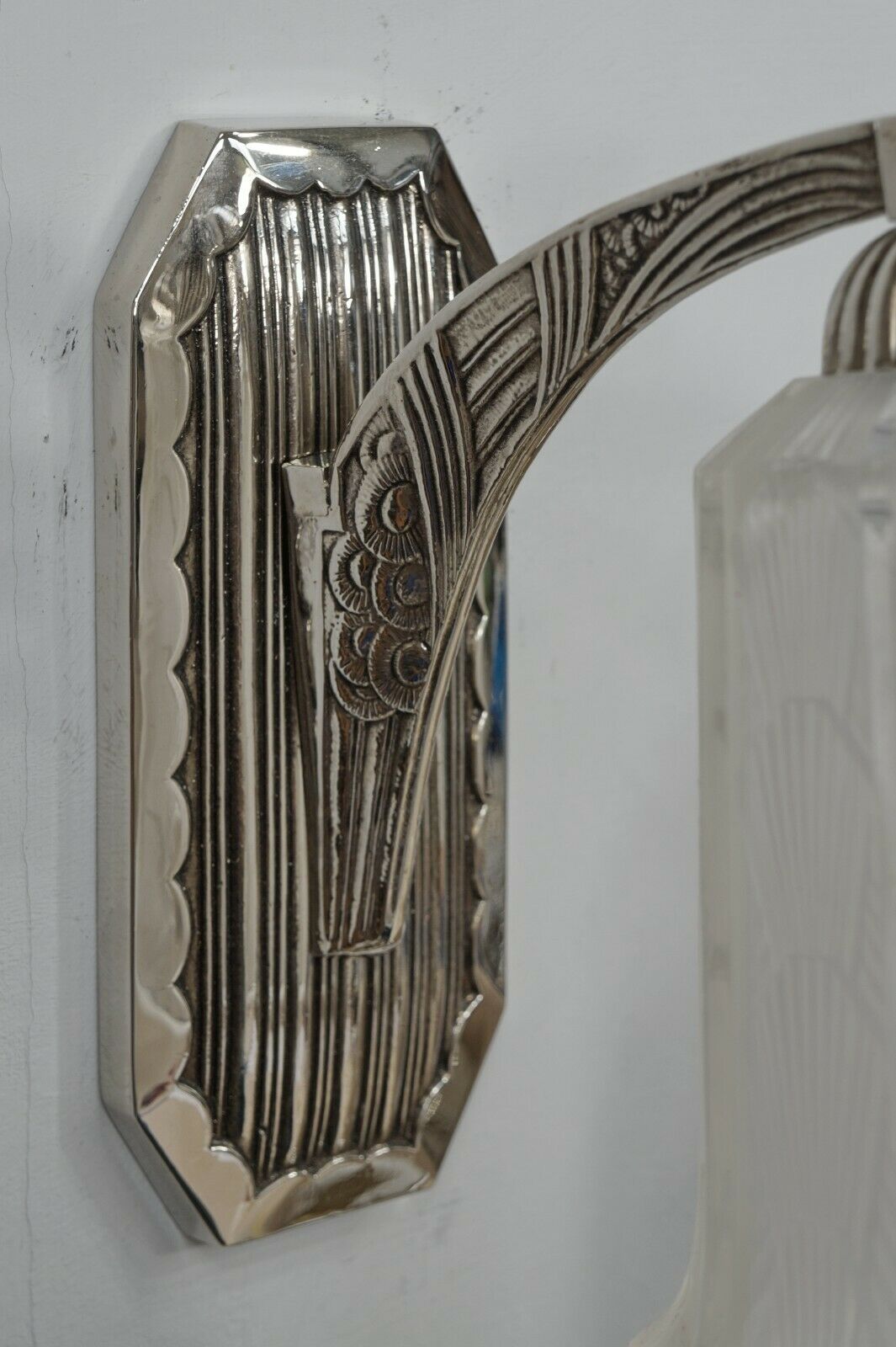 HETTIER & VINCENT : pair of French 1930 art deco wall sconces ..... lamp France