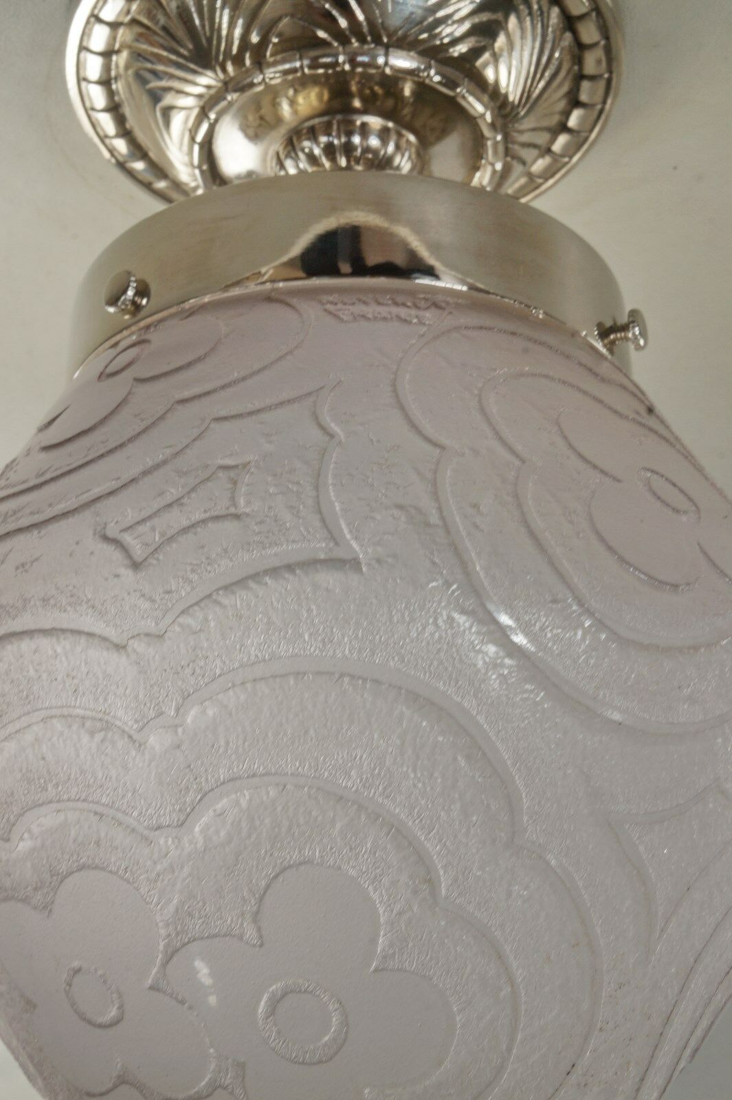 NOVERDY : FRENCH ART DECO CEILING LIGHT lamp pendant chandelier 1930 muller era