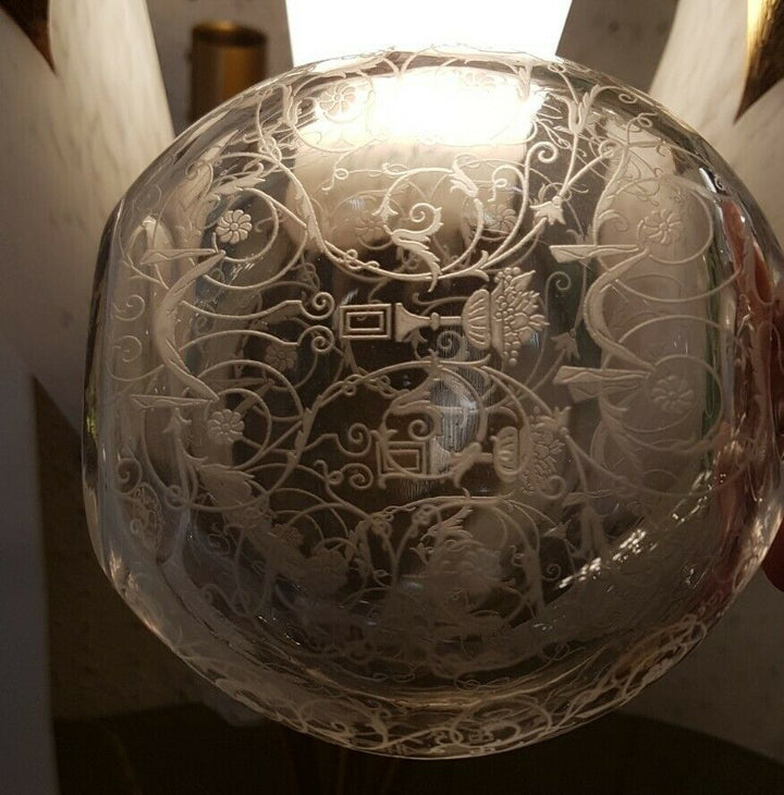 Paire De Flacons A Parfum En Cristal De Baccarat, Modèle MichelAngelo. Signés.