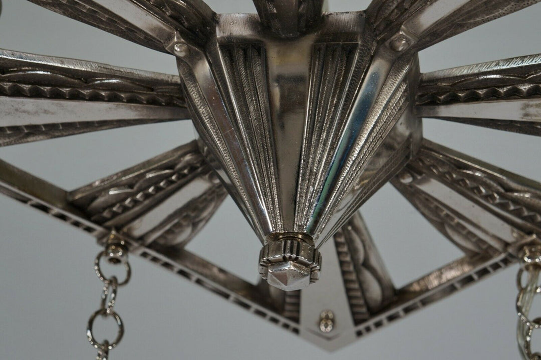 HETTIER & VINCENT : FRENCH ART DECO CHANDELIER Hanots pendant
