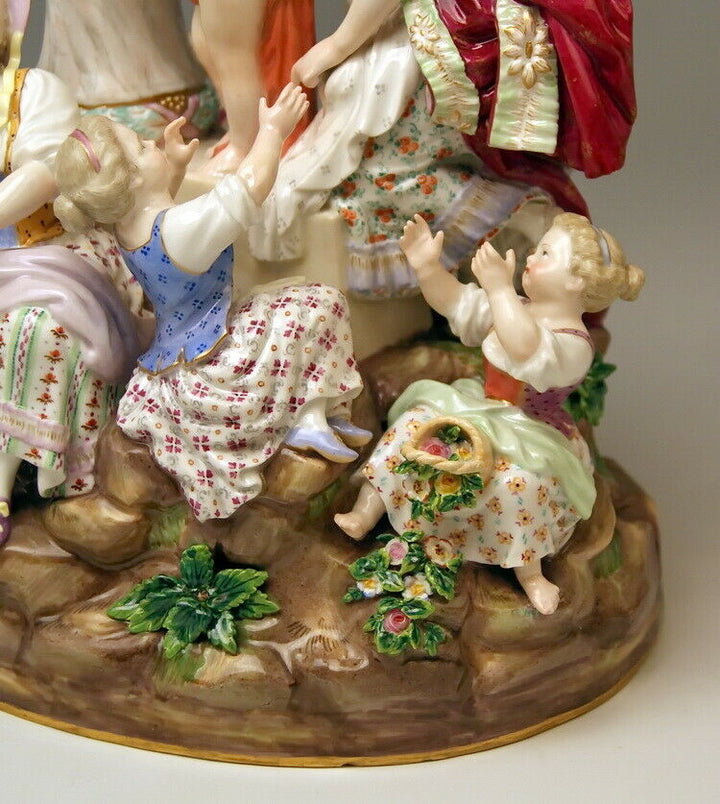 RARITÄT 邁森 MEISSEN マイセン FIGUR GRUPPE LIEBESSCHULE LESSONS IN LIVE NR:F64 UM 1870