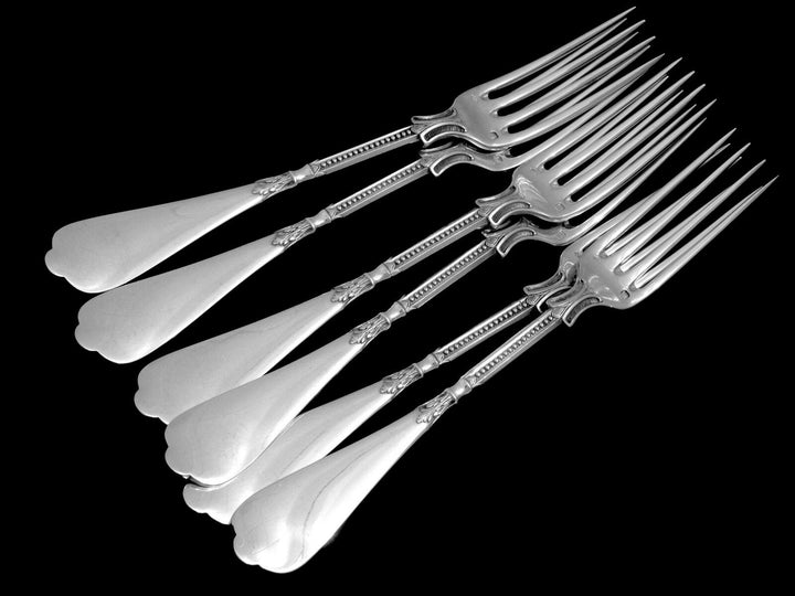 Linzeler French Sterling Silver Flatware Set 48 pc w/chests Neo Classical