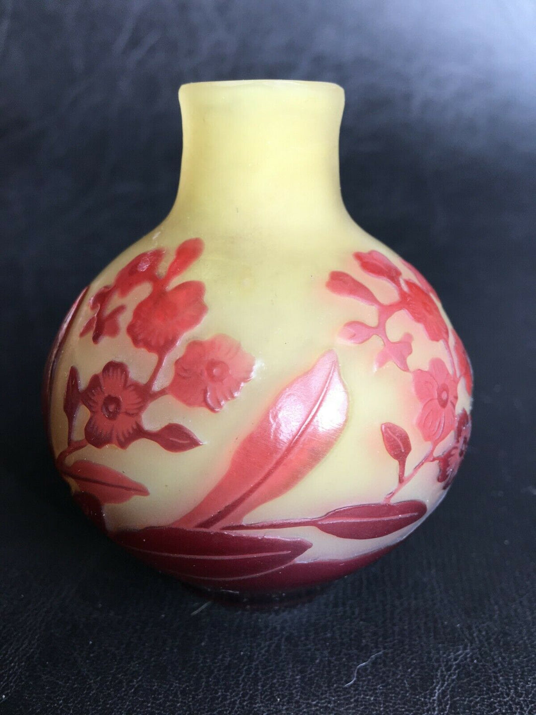 エミールガレ　ボケの花の花瓶（ミニチュアール）