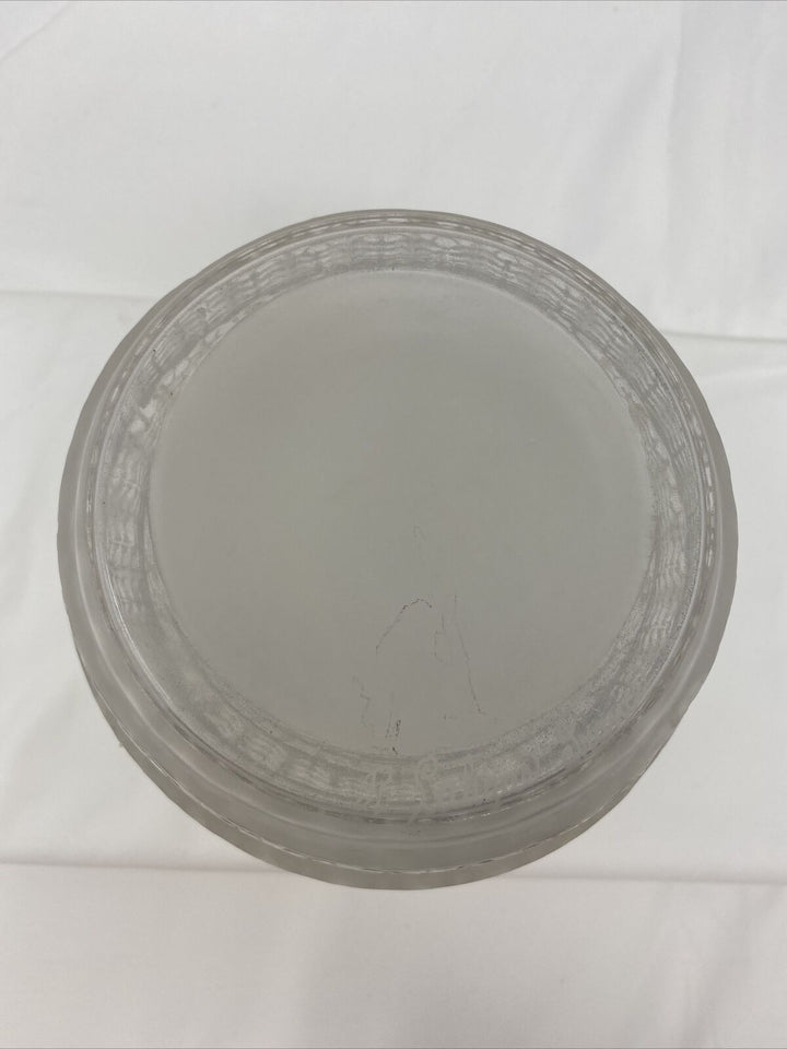 Rene Lalique 7” Ferrieres Vase Frosted Crystal France