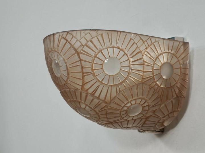 SIMONET FRERES : a pair exceptional French 1930 art deco wall sconces ... France