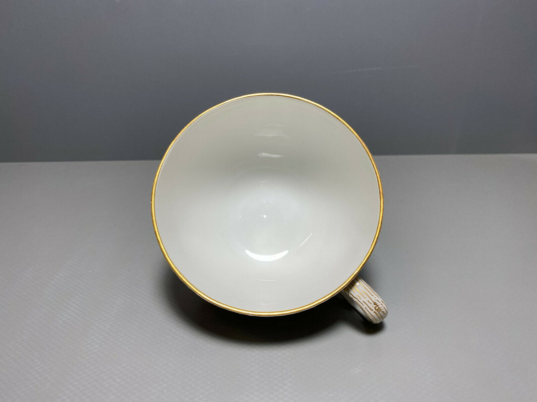 KPM BERLIN TEE GEDECK TASSE UT NEUOSIER WEICHMALEREI BLUMEN DEKOR 50 1.WAHL 1914