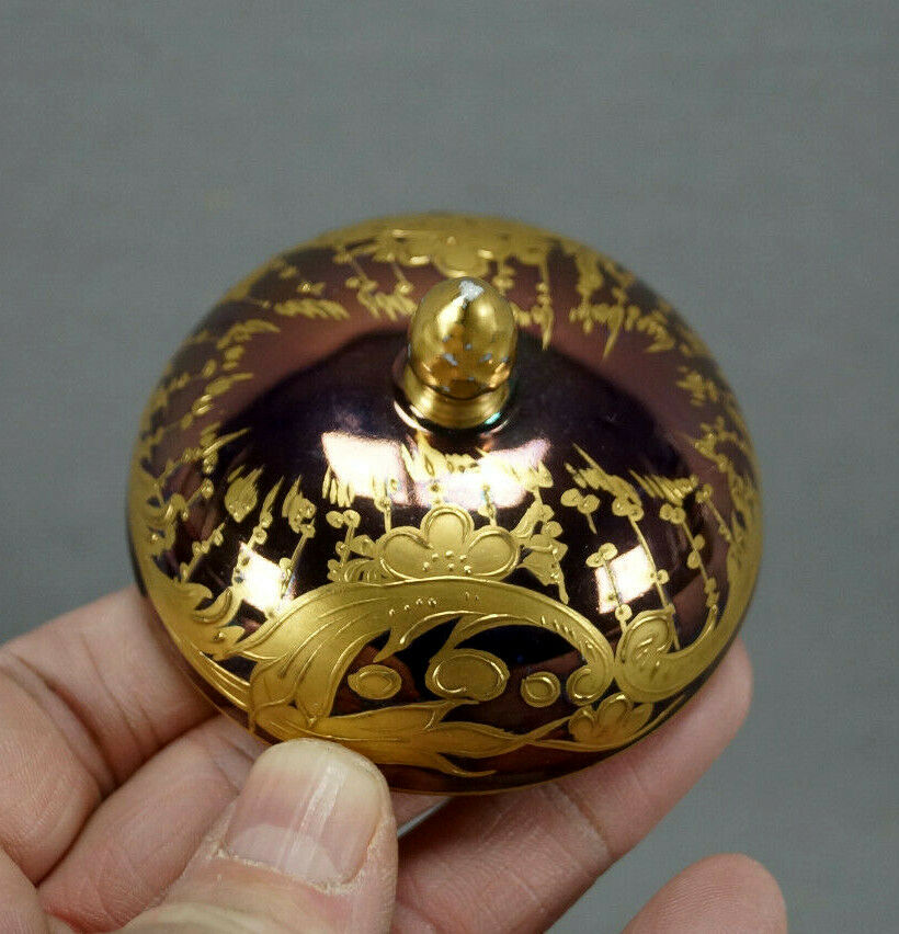 Royal Vienna Napoleonic Battle Scene Purple Luster & Gold Covered Chocolate Cup